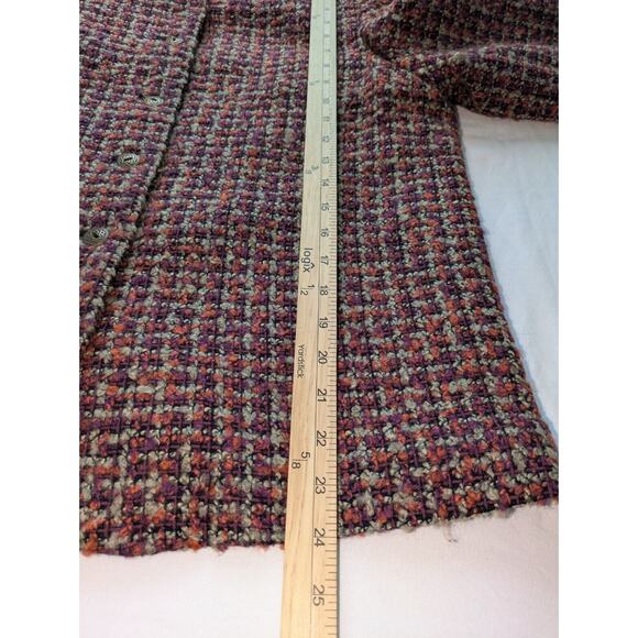 Alfred Dunner‎ Blazer Womens 12 Petite Boucle Multicolor Lined Tweed Jacket - Picture 5 of 8